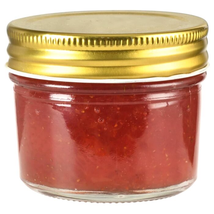 24 pcs Pots à confiture avec couvercles dorés Verre 110 ml – Image 3