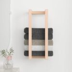 Porte-serviette 23x18x60 cm Bois de pin massif – Image 3