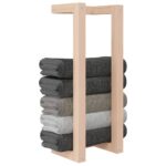 Porte-serviette 23x18x60 cm Bois de pin massif – Image 4