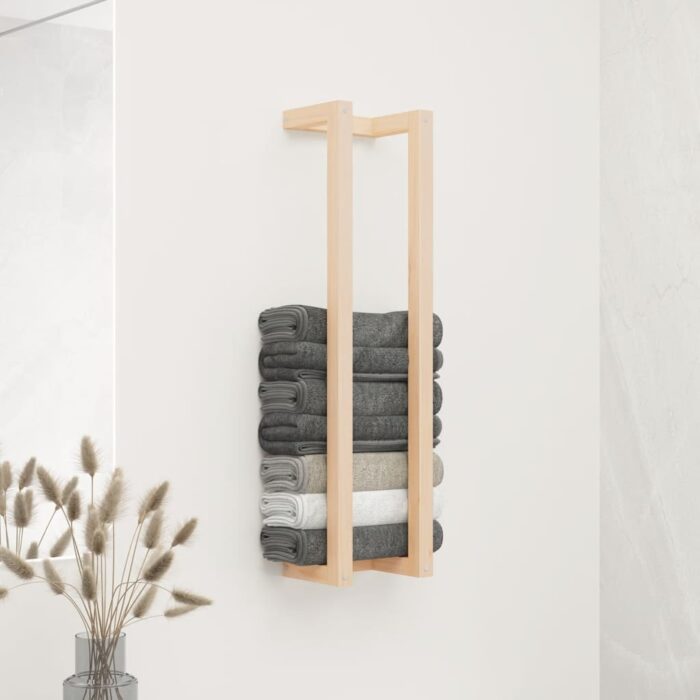 VID822397_1.jpg Porte-serviette 23x18x90 cm Bois de pin massif – Image 1