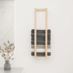 Porte-serviette 23x18x90 cm Bois de pin massif – Image 3
