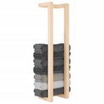 Porte-serviette 23x18x90 cm Bois de pin massif – Image 4