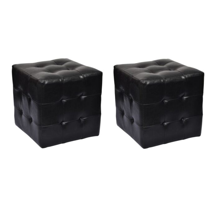 Tabourets cube Noir – Image 1