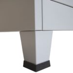 Armoire à casier avec 6 compartiments Acier 90x45x180 cm Gris – Image 7