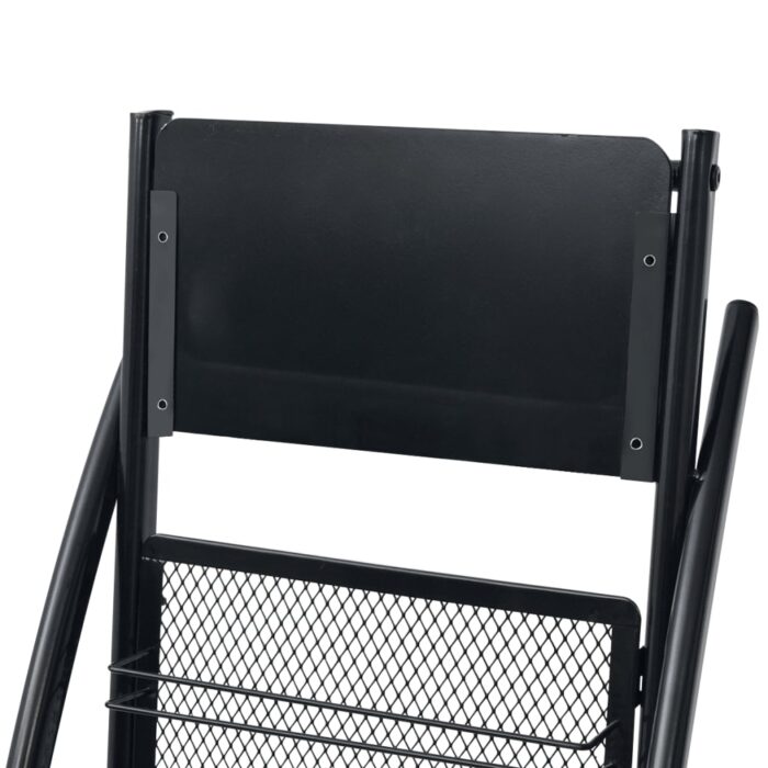 Porte-revue 40 x 32 x 131 cm Noir A4 – Image 3