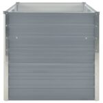 Jardinière 160 x 80 x 77 cm Gris Acier galvanisé – Image 3
