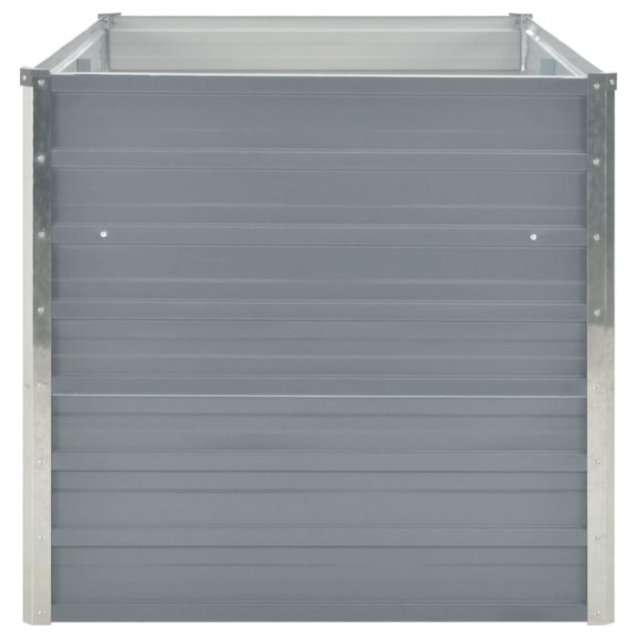 Jardinière 160 x 80 x 77 cm Gris Acier galvanisé – Image 3
