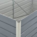 Jardinière 160 x 80 x 77 cm Gris Acier galvanisé – Image 5