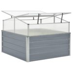 Serre 100 x 100 x 85 cm Grise Acier galvanisé – Image 3