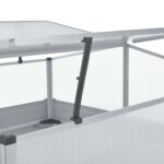 Serre 100 x 100 x 85 cm Grise Acier galvanisé – Image 4