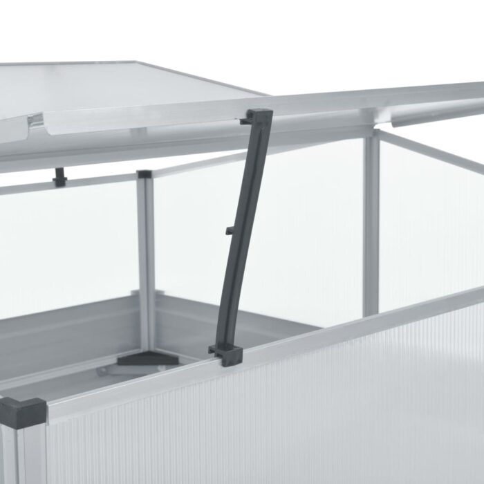 Serre 100 x 100 x 85 cm Grise Acier galvanisé – Image 4