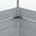 Serre 100 x 100 x 85 cm Grise Acier galvanisé – Image 5