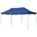 Tente pliable 3 x 6 m Bleu
