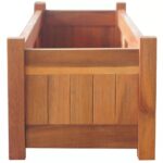 Lit surélevé de jardin Bois d'acacia 100x30x25 cm – Image 3