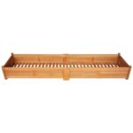 Lit surélevé de jardin Bois d'acacia 200x50x25 cm – Image 2