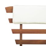 Banc de jardin avec coussins 2-en-1 190 cm Bois solide d'acacia – Image 6