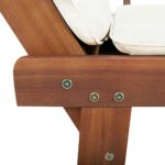Banc de jardin avec coussins 2-en-1 190 cm Bois solide d'acacia – Image 7