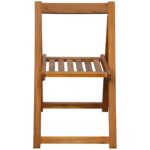 Chaises pliables de jardin lot de 2 Bois d'acacia solide – Image 2