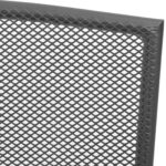 Chaises empilables de jardin lot de 2 Acier Gris – Image 4