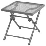 Chaises longues lot de 2 avec table Acier Anthracite – Image 6