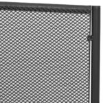 Banc de jardin 108 cm acier et maille anthracite – Image 3