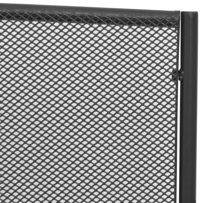 Banc de jardin 108 cm acier et maille anthracite – Image 3