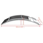 Chaise longue Acier et textilène Noir – Image 5