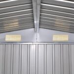 Abri de stockage pour jardin Métal Vert 257 x 205 x 178 cm – Image 2