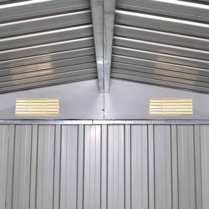 Abri de stockage pour jardin Métal Vert 257 x 205 x 178 cm – Image 2