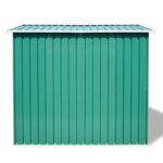 Abri de stockage pour jardin Métal Vert 257 x 205 x 178 cm – Image 4
