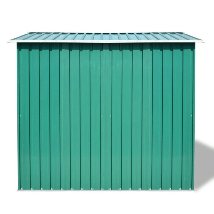 Abri de stockage pour jardin Métal Vert 257 x 205 x 178 cm – Image 4