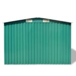 Abri de stockage pour jardin Métal Vert 257 x 205 x 178 cm – Image 5