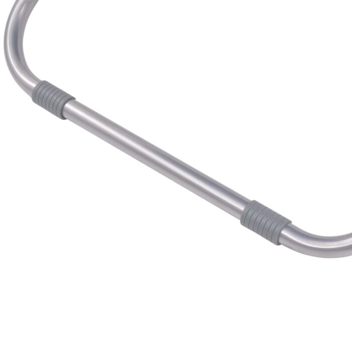 Chaises inclinables de terrasse lot de 2 Acier Noir – Image 5