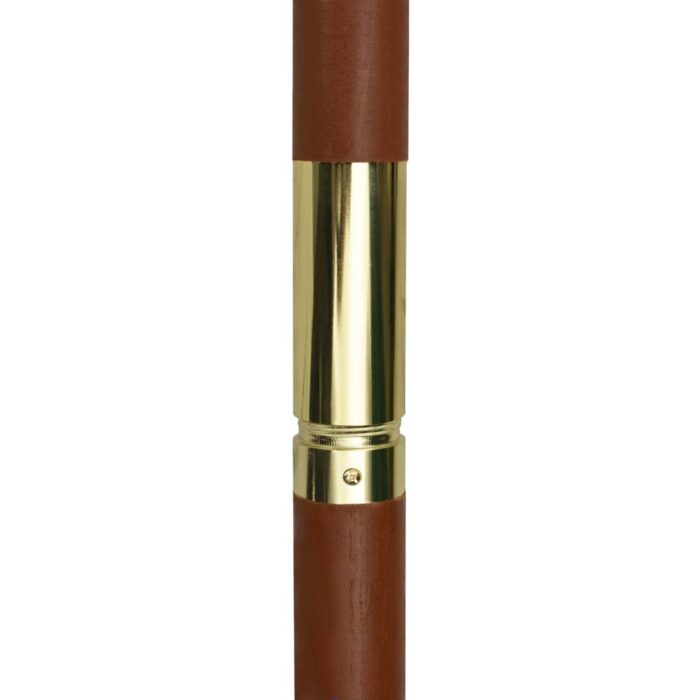 Parasol avec poteau en bois 200 x 300 cm Blanc crème – Image 5