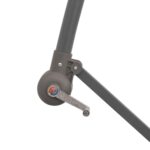 Parasol avec éclairage LED 300 cm Poteau en métal Vert – Image 8