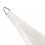 Voile de parasol PEHD Carré 3,6 x 3,6 m Blanc – Image 2
