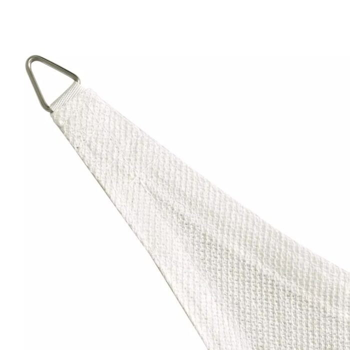 Voile de parasol PEHD Carré 3,6 x 3,6 m Blanc – Image 2