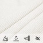 Voile de parasol PEHD Carré 3,6 x 3,6 m Blanc – Image 5