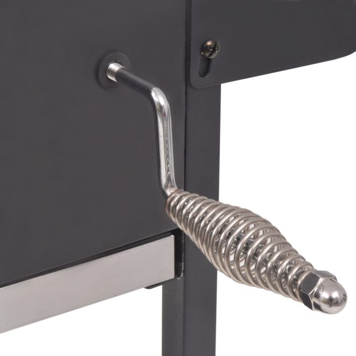 Barbecue au charbon de bois avec étagère inférieure Noir – Image 4