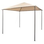 Chapiteau tente 3 x 3 m Beige Acier