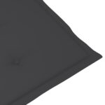 Coussins de chaise de jardin à dossier haut lot de 2 anthracite – Image 5