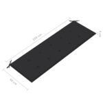 Coussin de banc de jardin anthracite 150x50x3 cm tissu oxford – Image 3