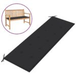 Coussin de banc de jardin anthracite 150x50x3 cm tissu oxford