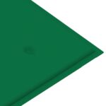 Coussin de banc de jardin vert 120x50x4 cm tissu oxford – Image 3