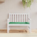 Coussin de banc de jardin vert 120x50x4 cm tissu oxford