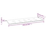 Coussin de banc de jardin vert 150x50x3 cm tissu oxford – Image 5