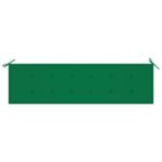 Coussin de banc de jardin vert 180x50x3 cm tissu oxford – Image 2