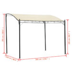 Chapiteau Tissu Blanc crème – Image 3