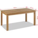 Table basse Teck 90x50x45 cm – Image 5