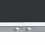 Table de jardin 150x90x74 cm Noir Acier – Image 2